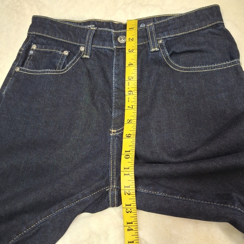 AG Adriano Goldschmied The Brett High Waisted Crop Straight Leg Jeans  Size 29 - Picture 14 of 16